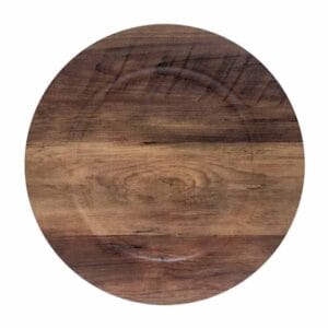 Sousplat Galles Flat Wood Dark Copa e Cia Jogo Com 6 Unidades