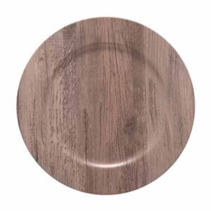 Sousplat Galles Flat Wood Grey Copa e Cia Jogo Com 6 Unidades