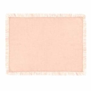 Jogo Americano Algodão Coloratta Franja Natural Copa e Cia Com 6 Peças