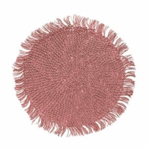 Jogo Americano Fibra de Celulose Tulum Rose Copa e Cia Com 6 Peças