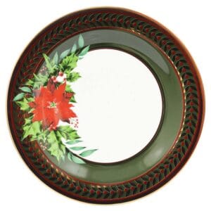 Pratos Rasos Verde Escuro Celio Correa Strauss Jogo Com 6 Unidades