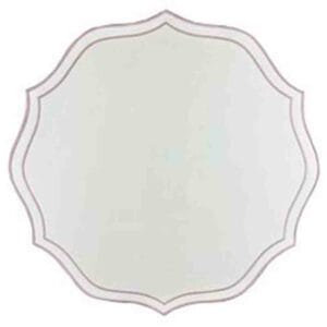 Jogo Americano Nylon Off Bordado Lavanda Com 1Unidade