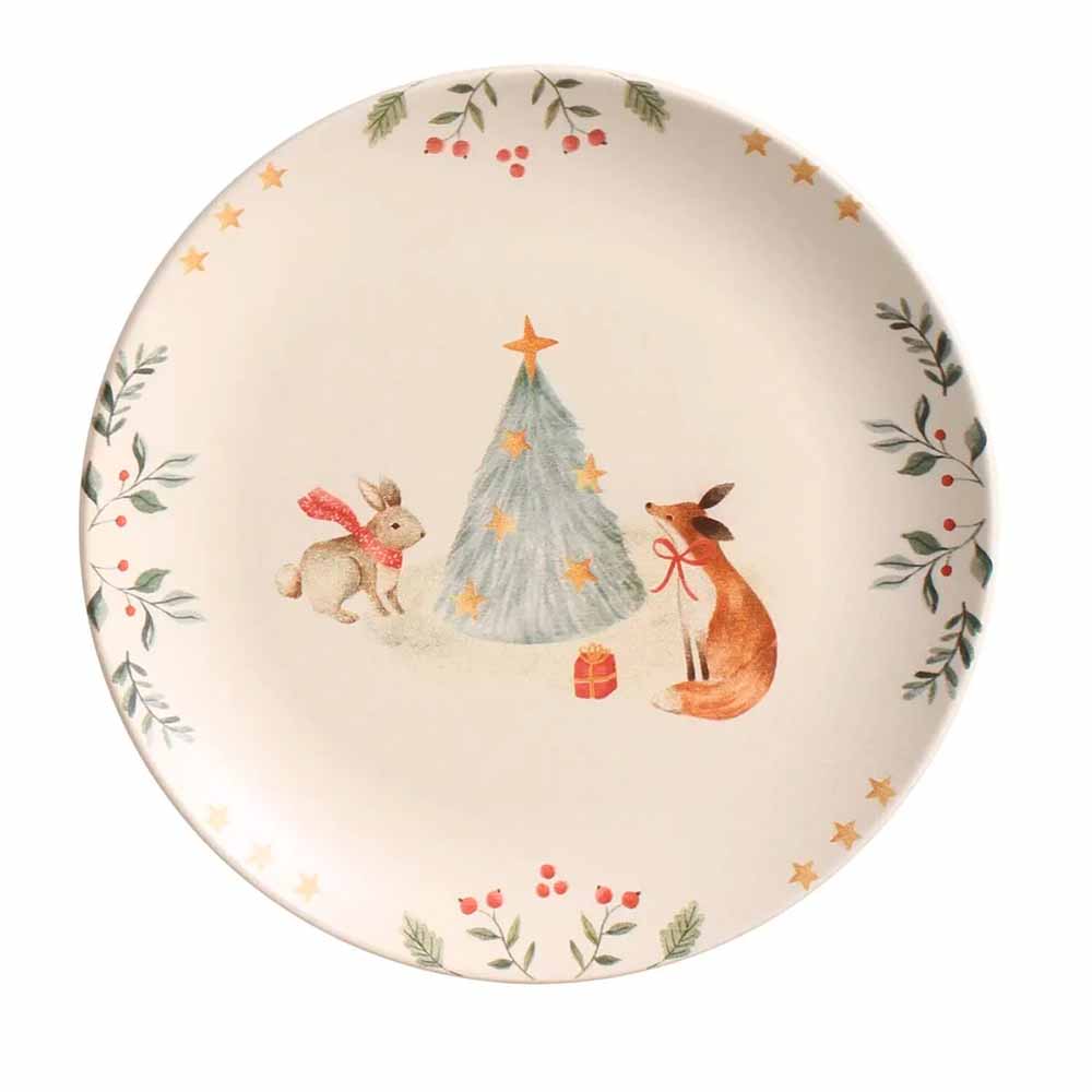 Pratos Sobremesa Coup Christmas Card Porto Brasil Jogo Com 6 Unidades - Imagem 6